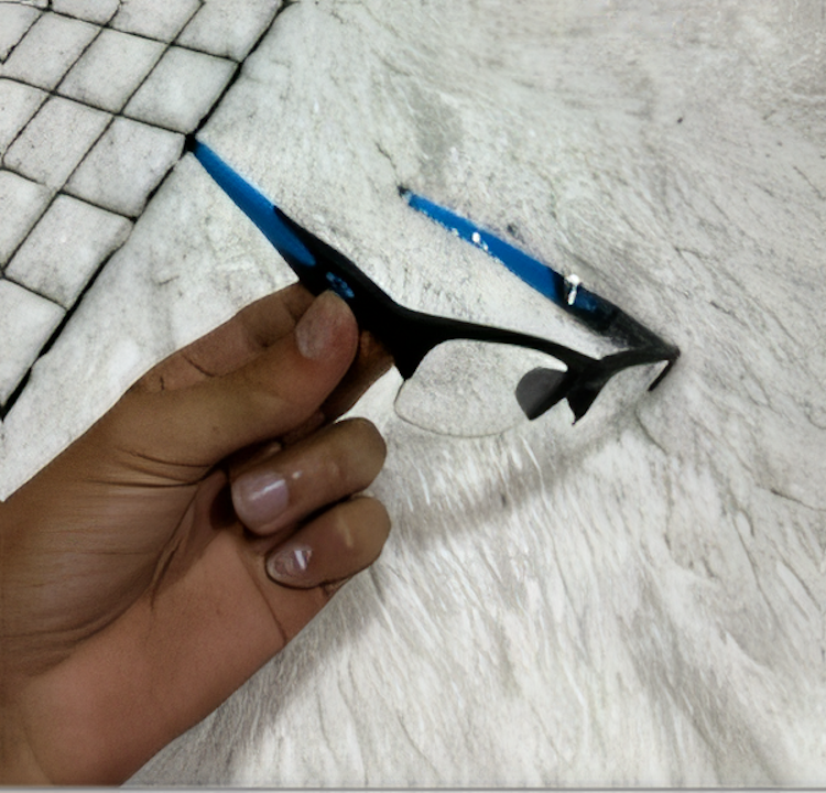 Óculos Masculino De Descanso Preto E Azul